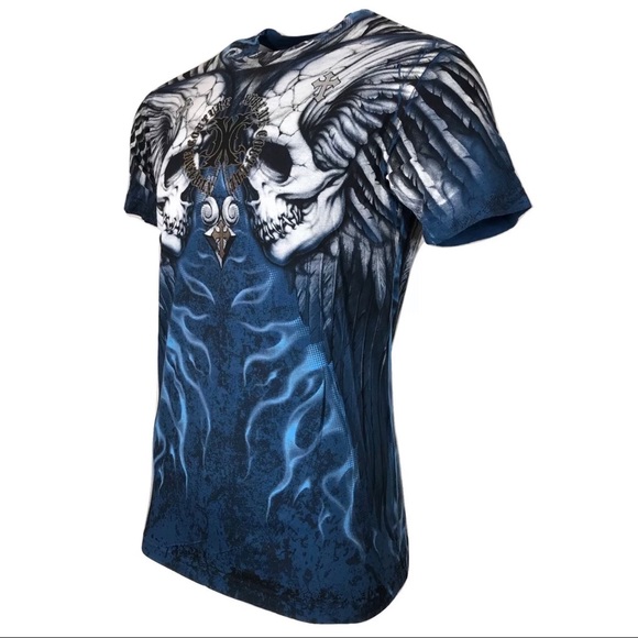 XTREME COUTURE by AFFLICTION T-Shirt SILENT SCREAM - Picture 3 of 8